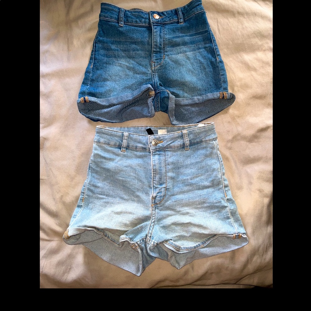 H And M high waisted shorts